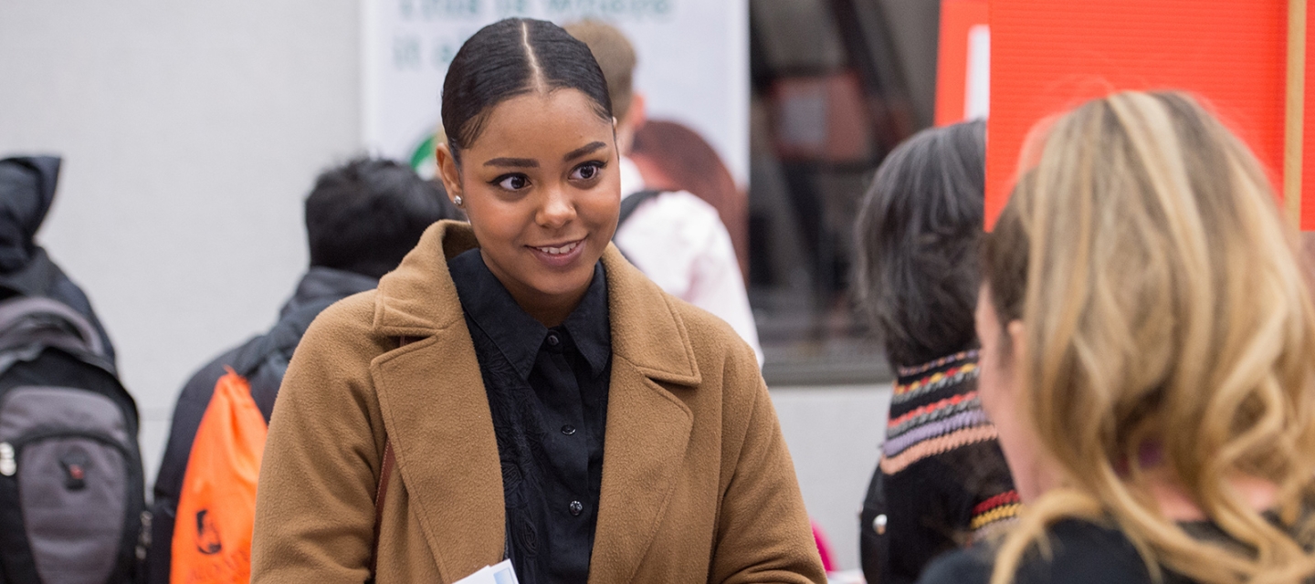 Student at a fair